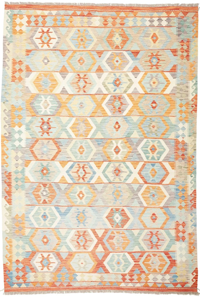 Kilim Tappeto 210x300 (Afghanistan) Tessuto A Mano