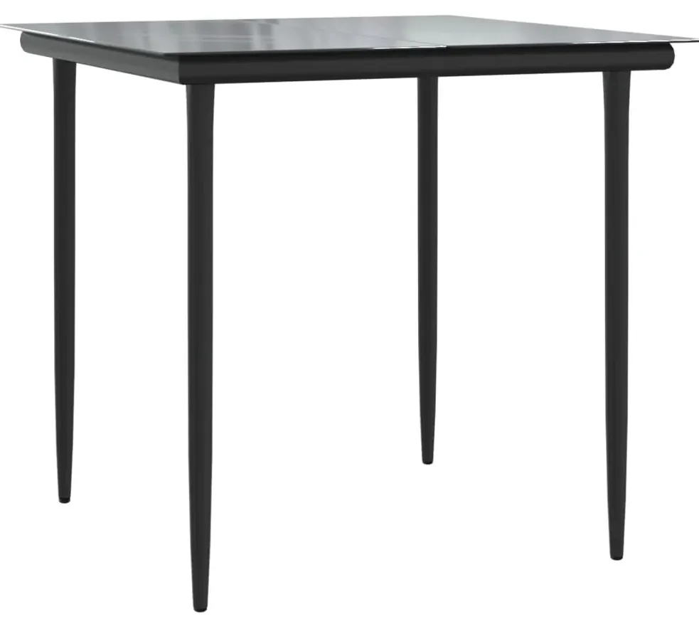 Set da pranzo da giardino 5pz con cuscini in polyrattan marrone