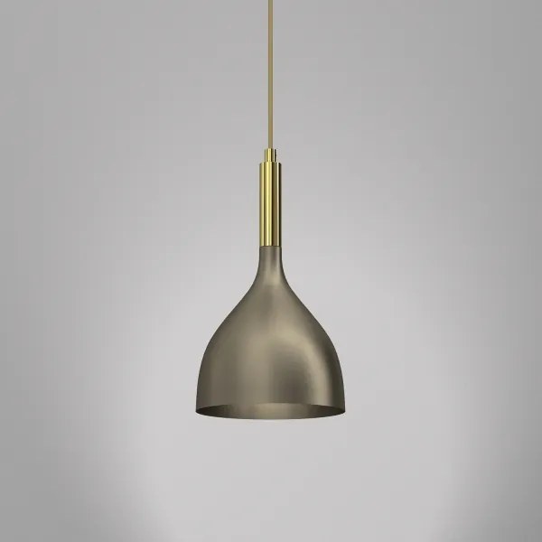 Lampadario a sospensione con filo NOAK 1xE27/15W/230V ottone/oro