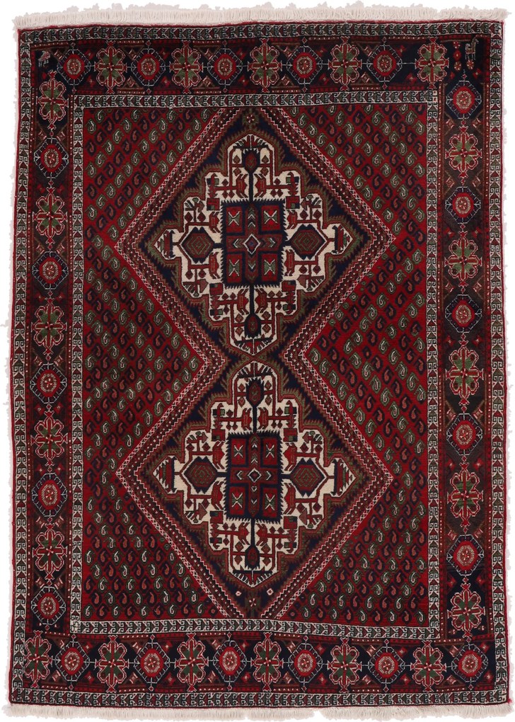 Afshar Tappeto persiano 140x190 (Iran) Annodato A Mano