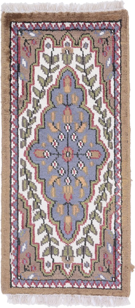 Agra Tappeto orientale 60 x 30 (Indian) Annodato A Mano