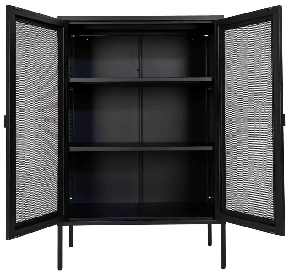 Vetrina in metallo nero 80x120 cm Melbourne - House Nordic