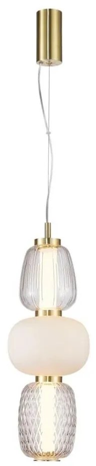 Lampadario LED a sospensione con filo CARO LED/28W/230V oro