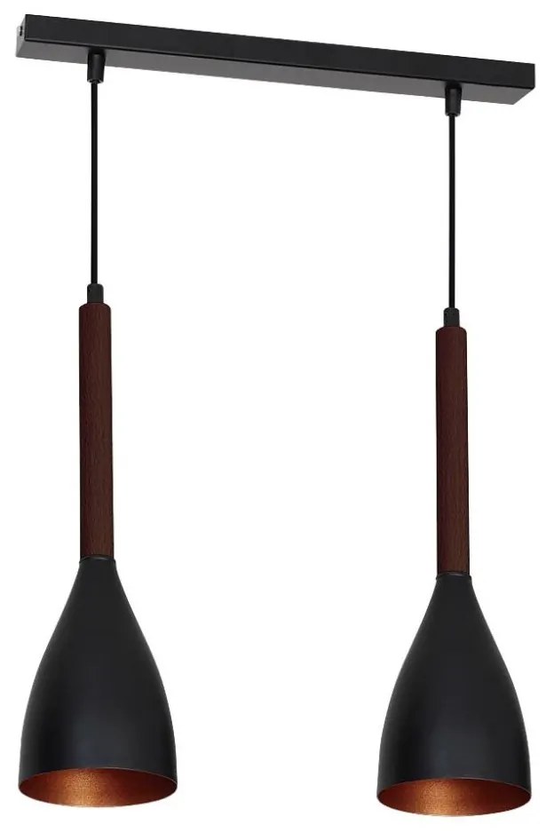 Lampadario a sospensione con filo MUZA 2xE27/60W/230V