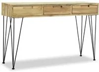 Tavolo Consolle 120x35x76 cm in Legno Massello di Teak cod mxl 18769