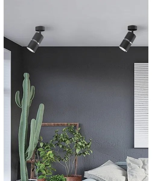 Faretto BAMBOO 1xGU10/10W/230V nero