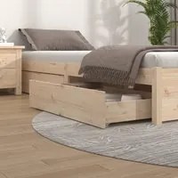 Cassettoni da Letto 4 pz in Legno Massello di Pinocod mxl 97016