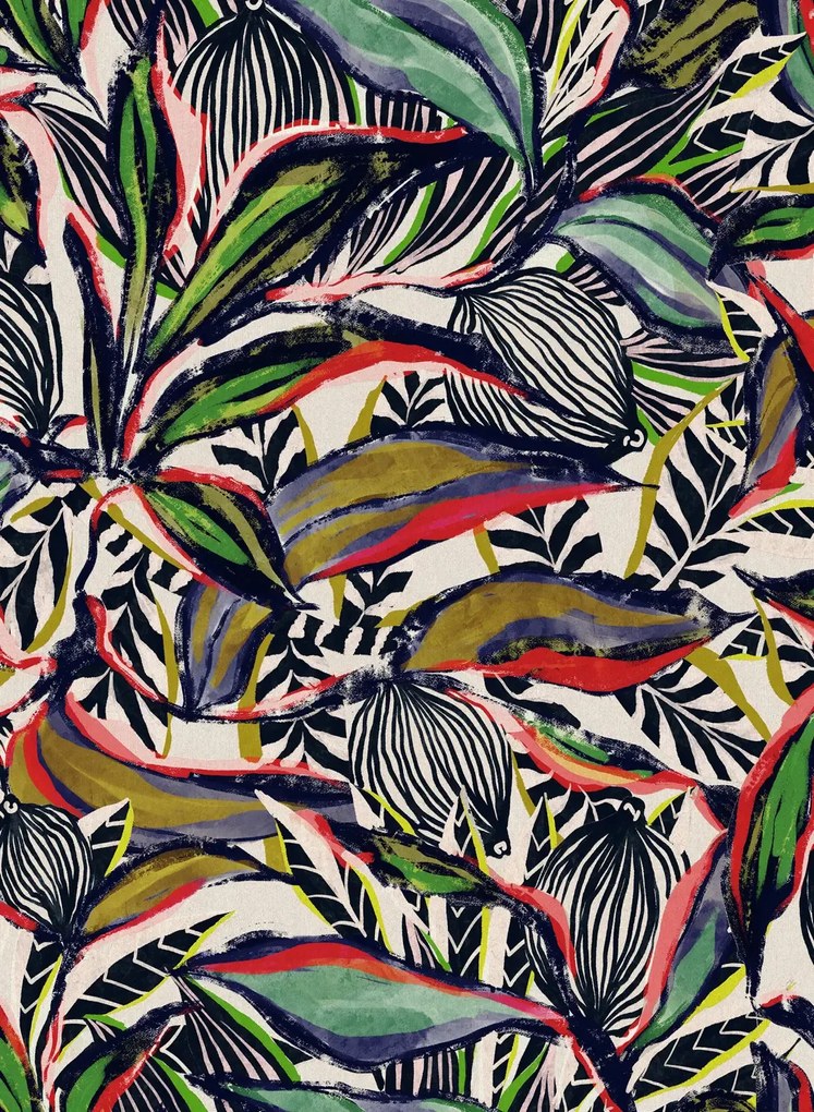 Arte International Tapete Flor Imaginaria - Bird of Paradise