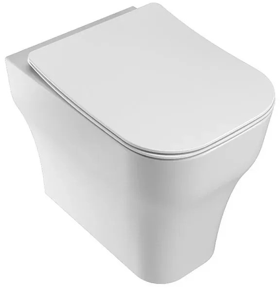 Wc filo muro rimless con scarico traslato Olympia serie Synthesis bianco lucido