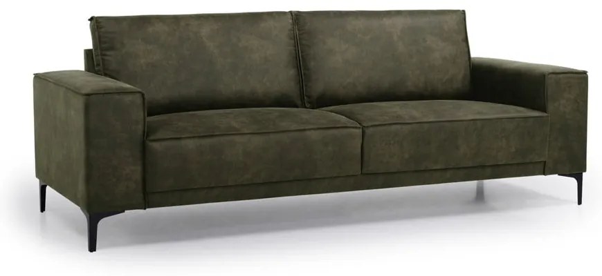 Divano in similpelle verde 224 cm Copenhagen - Scandic