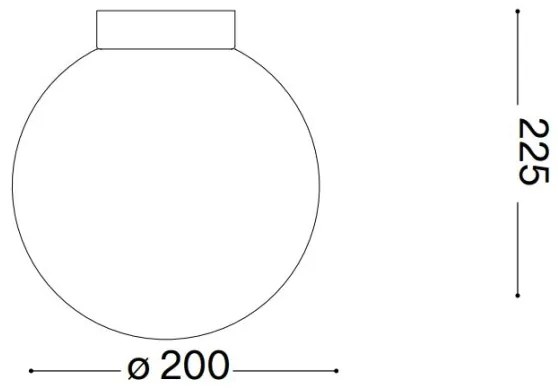 Ideal Lux - Applique CARTA 1xE27/25W/230V diametro 20 cm bianco