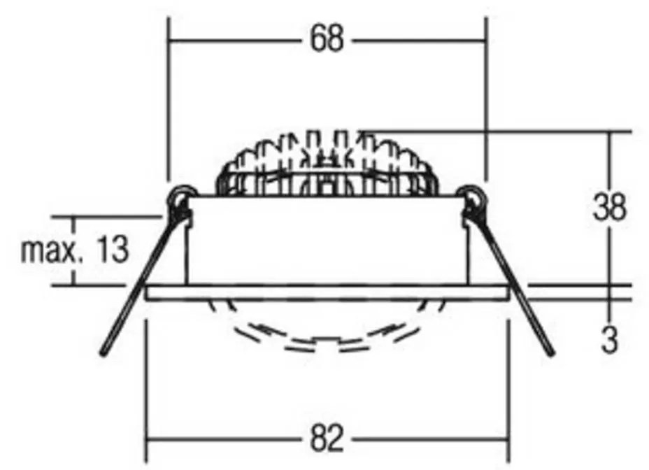 BRUMBERG spot LED 38° rotondo titanio 3.000K