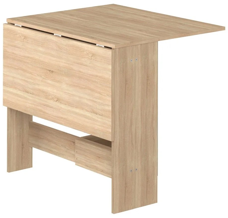 Tavolo da pranzo pieghevole in rovere 76x28 cm Papillon - TemaHome