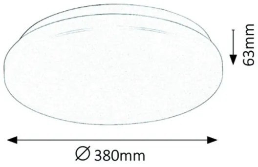Rabalux 3339 - Plafoniera LED ROB LED/32W/230V