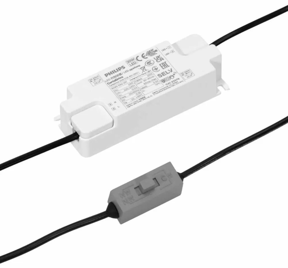 Faro da Incasso 18W, Foro Ø95mm, CCT, 15°-55° con driver Philips Colore Bianco Variabile CCT