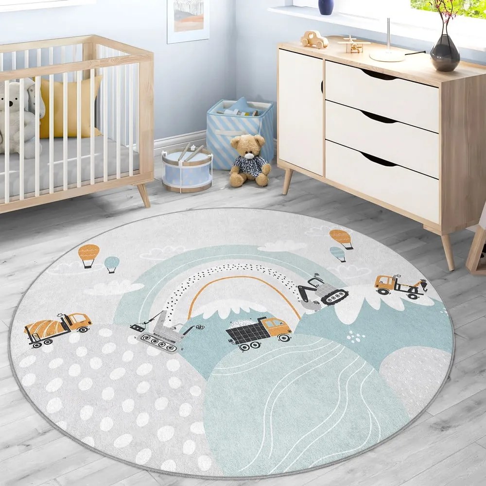 Tappeto per bambini lavabile ø150 cm Snowy Hills – Mila Home