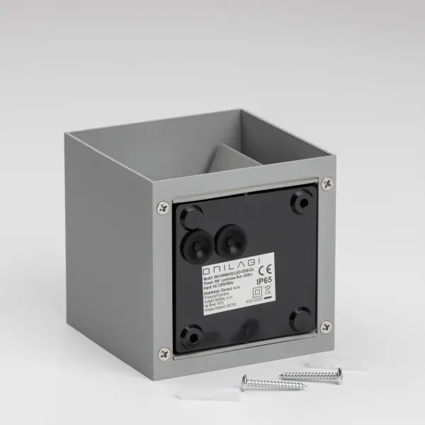 Brilagi - Applique a LED da esterno CUBE LED/6W/230V grigio IP54