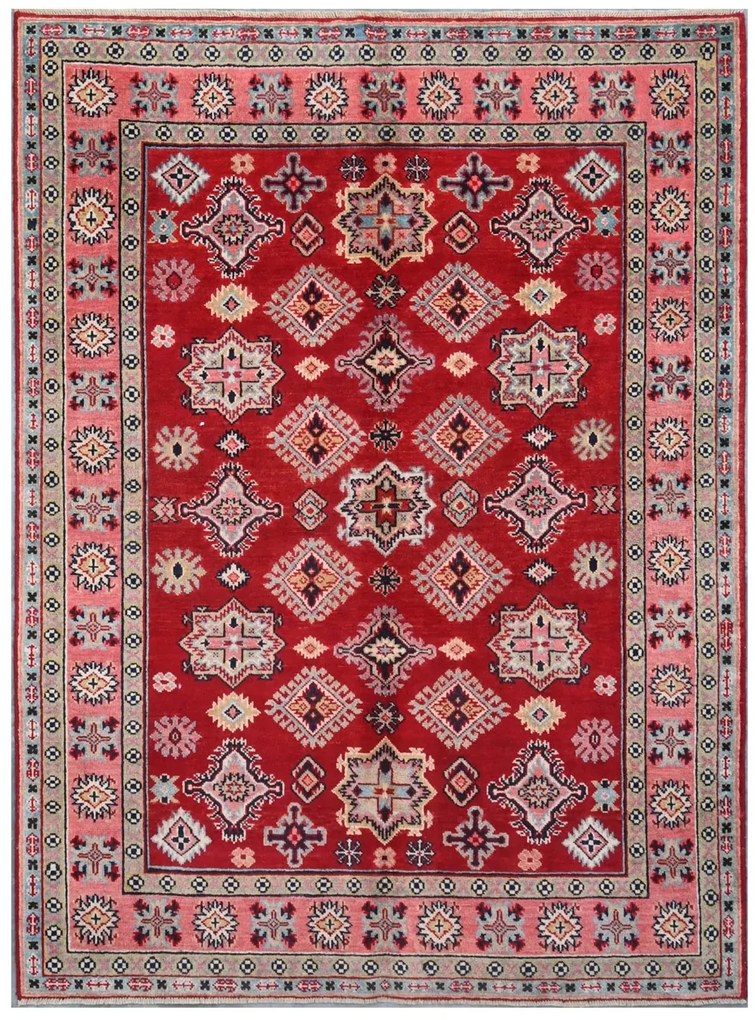 Kazak Tappeto 210x150 (Pakistan) Annodato A Mano