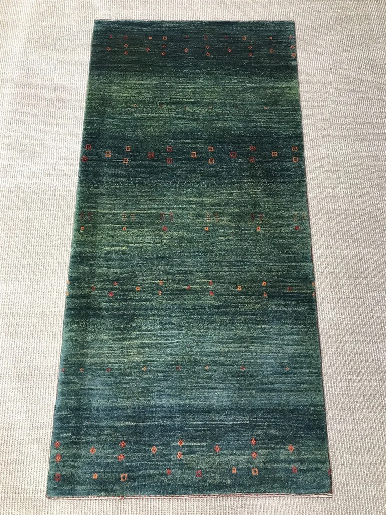 Gashguli Tappeto 160x80 Verde (Iran) Annodato A Mano