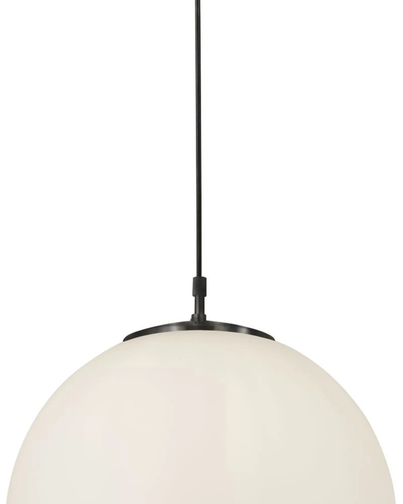 Sospensione Contemporanea Atomo Acciaio Nero 1 Luce E27 D40Cm