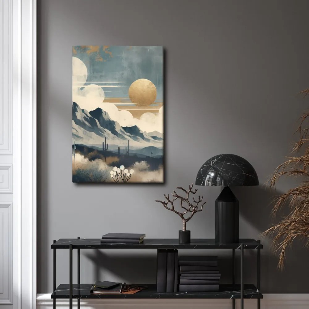 Quadro su tela – Deserto sotto sole dorato