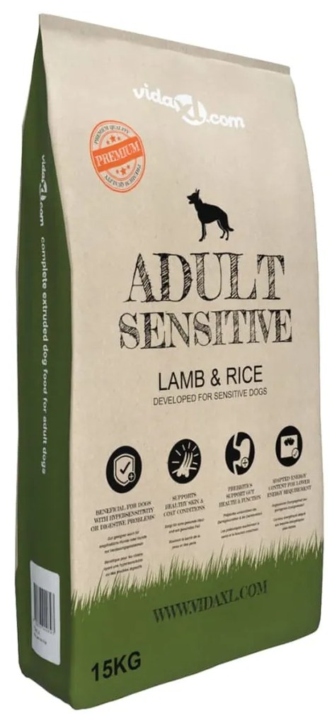 Cibo secco cani premium adult sensitive lamb &amp; rice 2pz 30kg