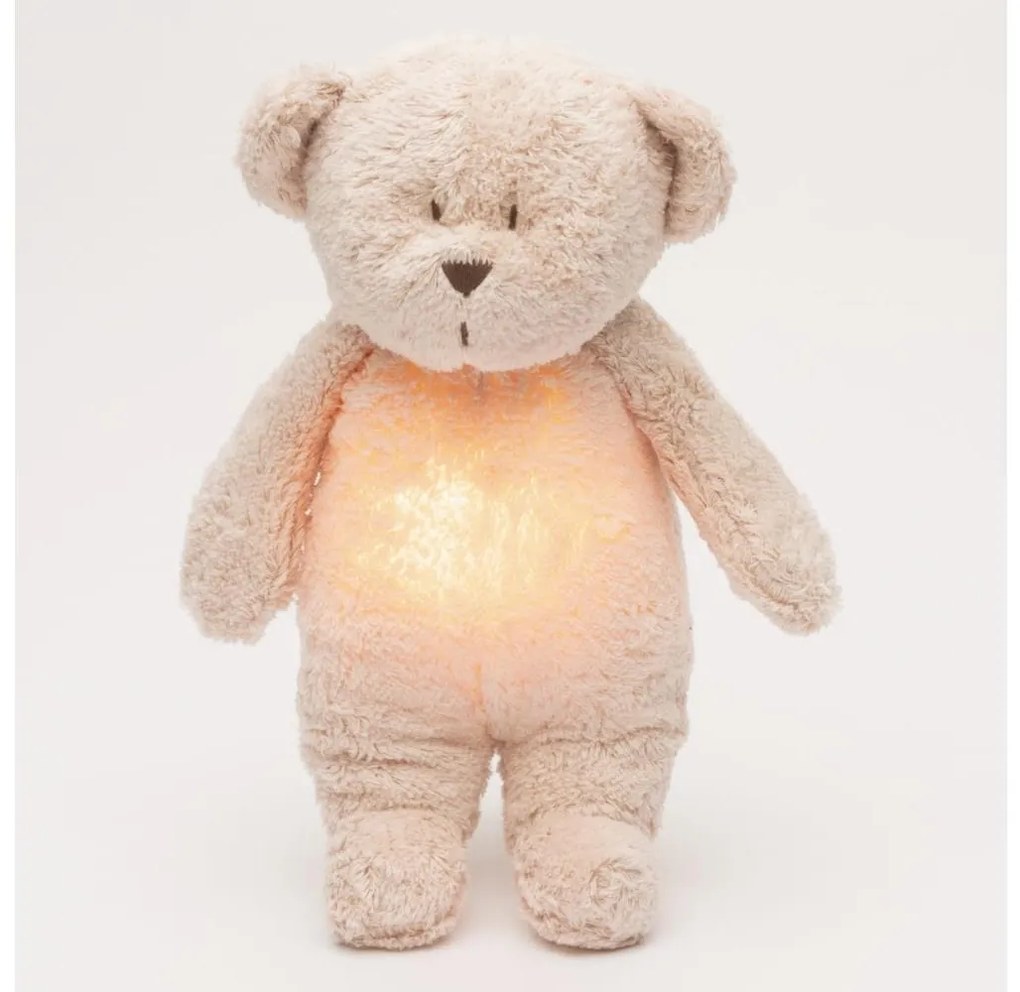 Moonie - Compagno di coccole con melodia e luce orsacchiotto 2.0 organic rosa