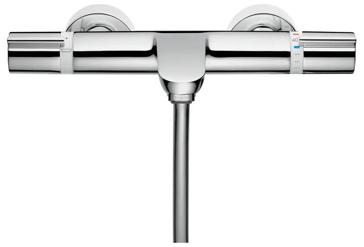Rubinetto per vasca getto laminare cristallino Versostat per muro cromo HANSGROHE