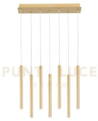 Lampadario a sospensione led pype oro 35w 3290lm cct 3000 4000 6500...