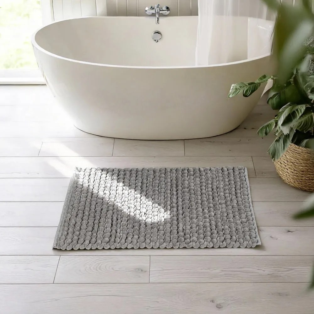 Tappetino per il bagno grigio in tessuto 50x80 cm Solivo – Wenko