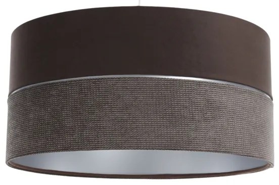 Lampadario a sospensione con filo TWIST 1xE27/60W/230V marrone/argento