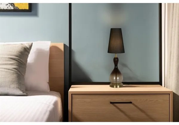 Searchlight EU23186BK - Lampada da tavolo MARAKESH 1xE27/60W/230V