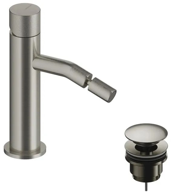 Rubinetto per bidet LOOP K SANYCCES argento spazzolato lucido