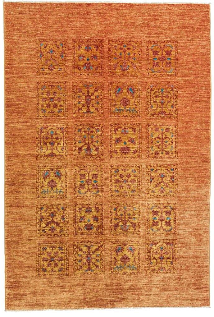Bakhtiar Tappeto orientale 120x180 Giallo (Pakistan) Annodato A Mano
