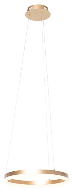 Lampada a sospensione di design oro 40 cm incl. LED dimmerabile a 3 livelli - Anello
