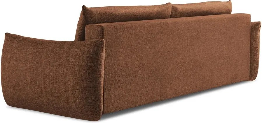 Divano color terracotta allungabile 230 cm Leila – Makamii