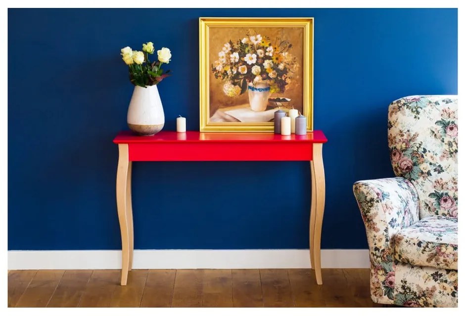 Tavolino Console grigio chiaro, lunghezza 105 cm - Ragaba