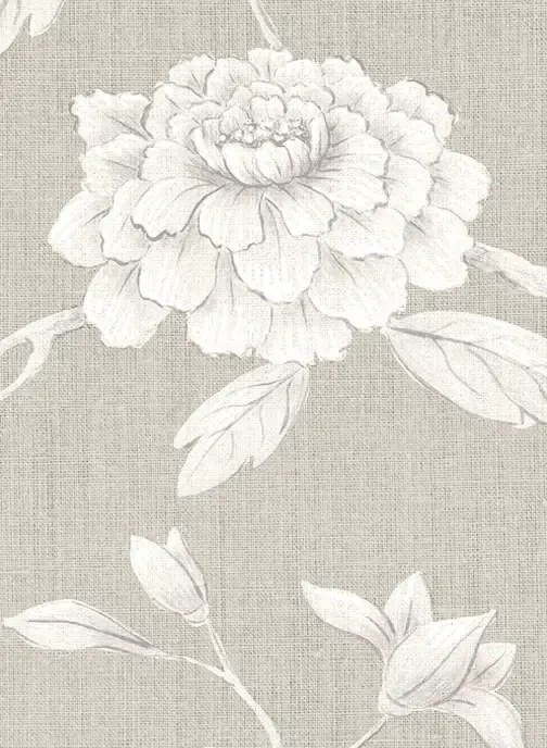 Lewis & Wood Carta da parati Jasper Peony - Flax
