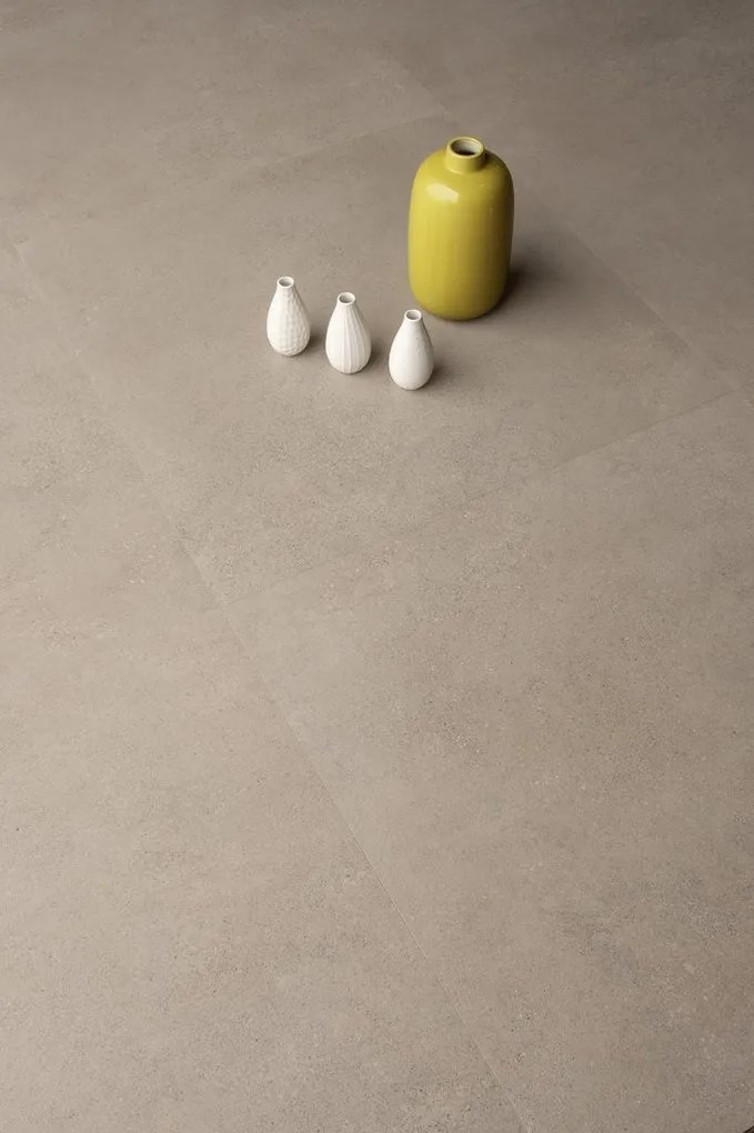 Pavimento Rivestimento 60x60 Cm Effetto Pietra In Gres Porcellanato Taupe Ceramica Sant Agostino Silkystone CSASKSTA60