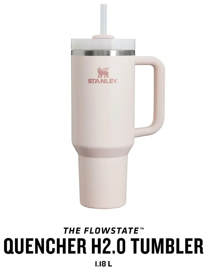 Thermos rosa chiaro 1,18 l Quencher H2.O FlowState - Stanley