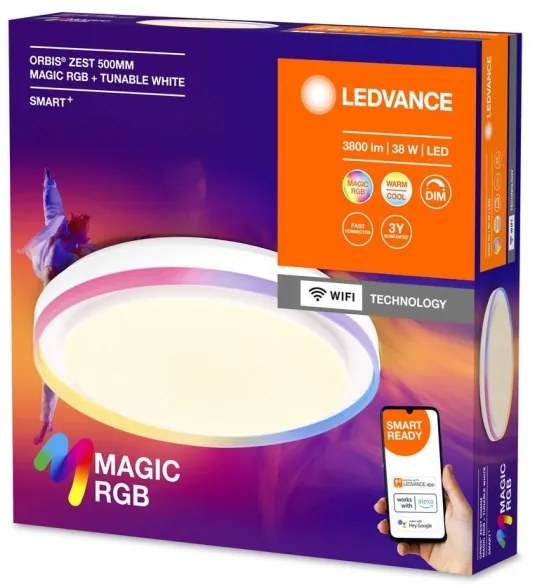 Ledvance - Plafoniera LED RGBW dimmerabile SMART+ MAGIC LED/38W/230V Wi-Fi