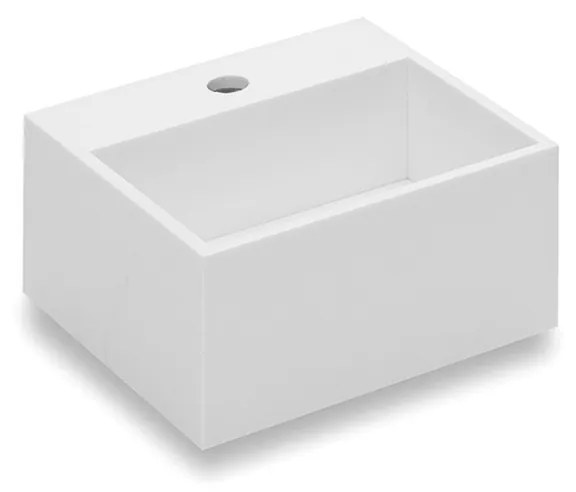 Lavabo 32,5x32,5 sospeso o appoggio H.15 Con Sifone bianco Satinato Compact 739120401 Cosmic