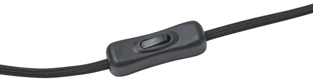 Lampada da tavolo moderna nera 24 cm - Cylinder