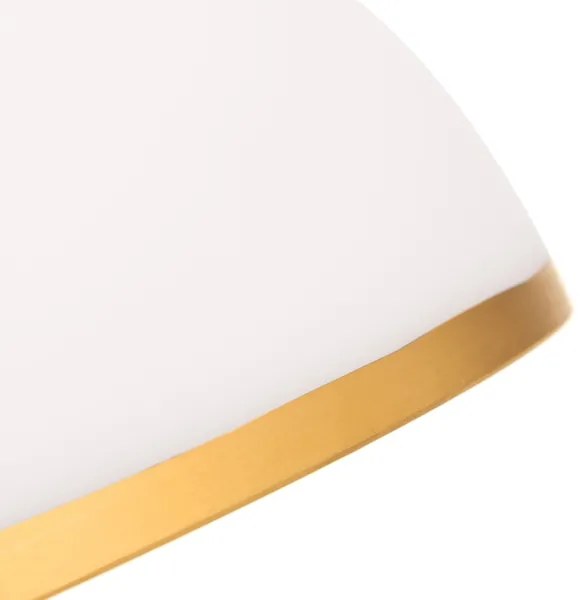 Vetro di ricambio per lampadario e lampada da terra OLD LAMP E27 diametro 30 cm bianco/oro