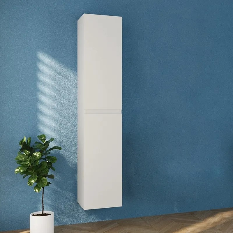 Colonna bagno 166 cm colore bianco opaco | LAC-EOLO-65 - KAMALU