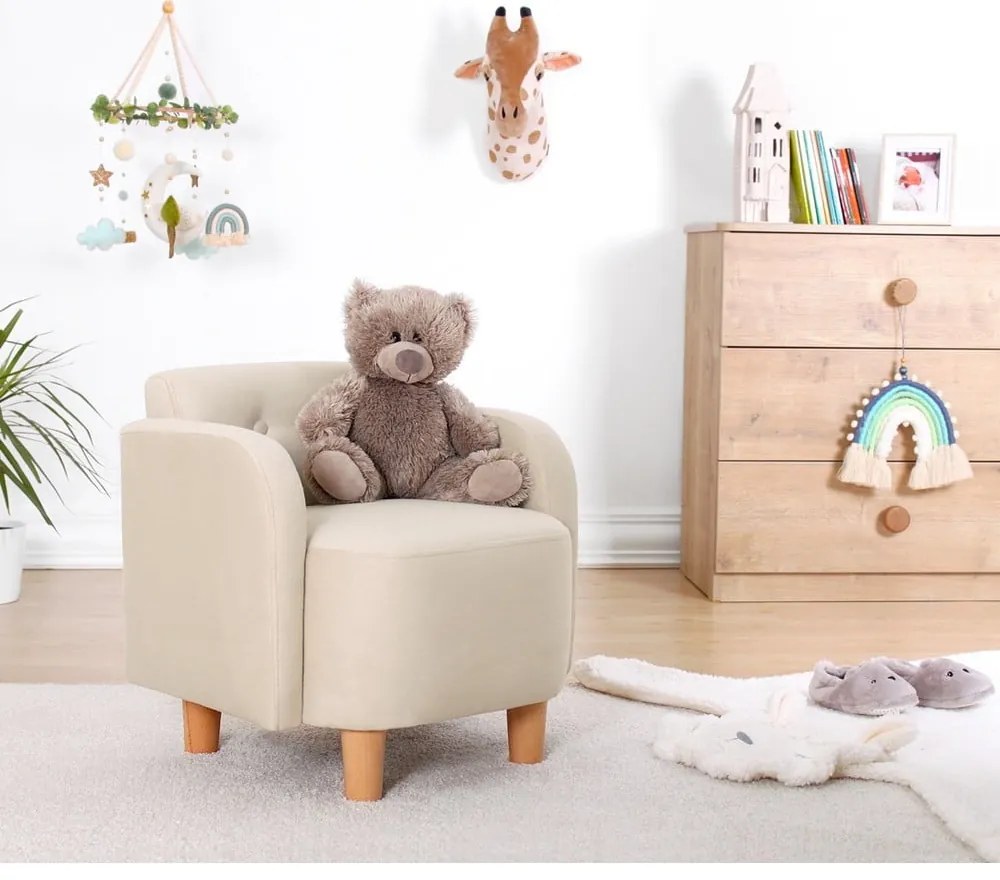 Sedia per bambini crema Volie - Artie