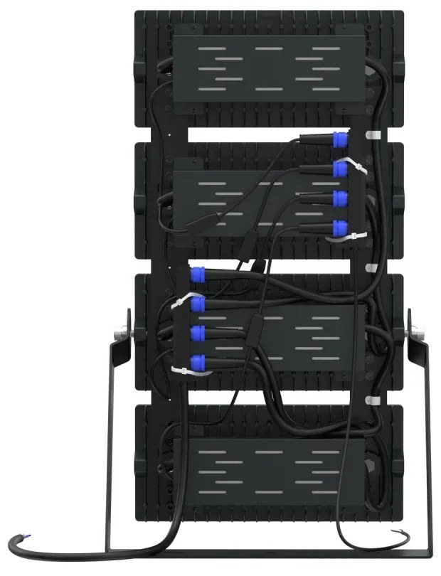 Faro Modulare LED 800W IP66, 167lm/W, Dimmerabile DALI - INVENTRONICS Colore Bianco Naturale 4.000K, Scegli l'angolo di illuminazione 90°, Scegli le staffe dei moduli Fisse