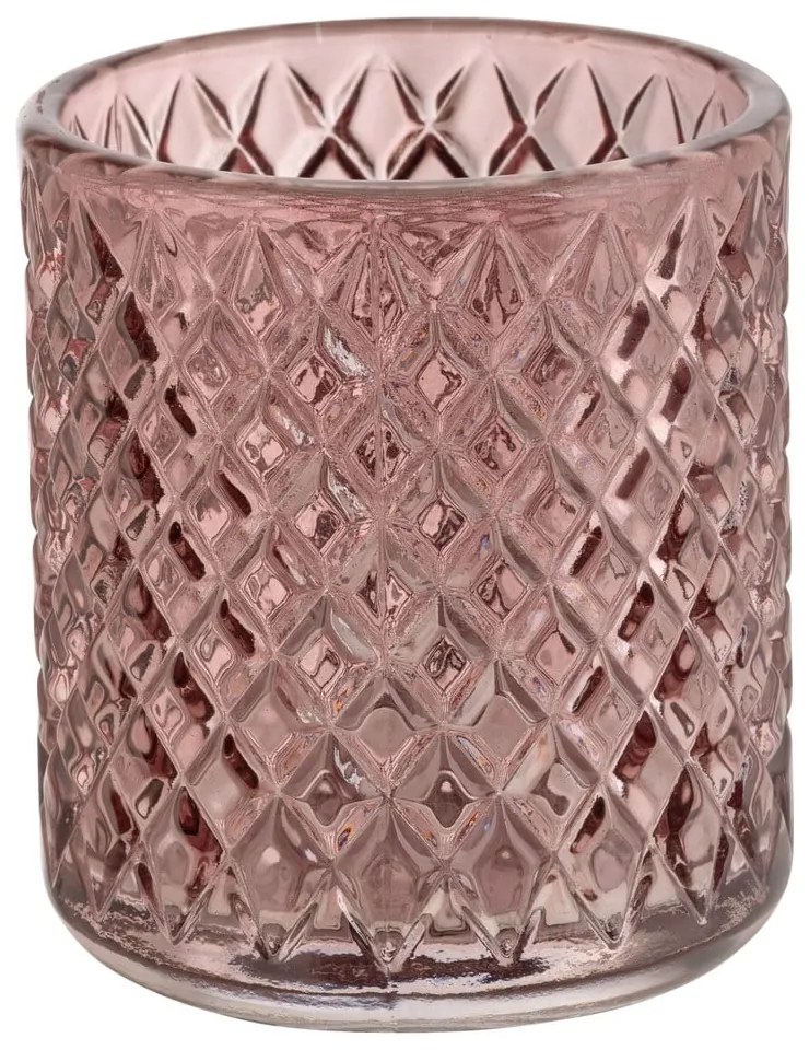 Portaspazzolino rosa scuro in vetro Atessa – Wenko