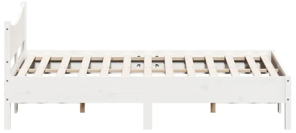 Giroletto bianco 140x200 cm in legno massello di pino