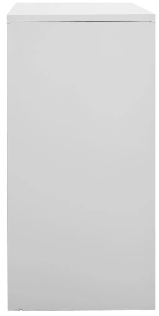 Armadietti con chiave 5 pz grigio chiaro 90x45x92,5 cm acciaio